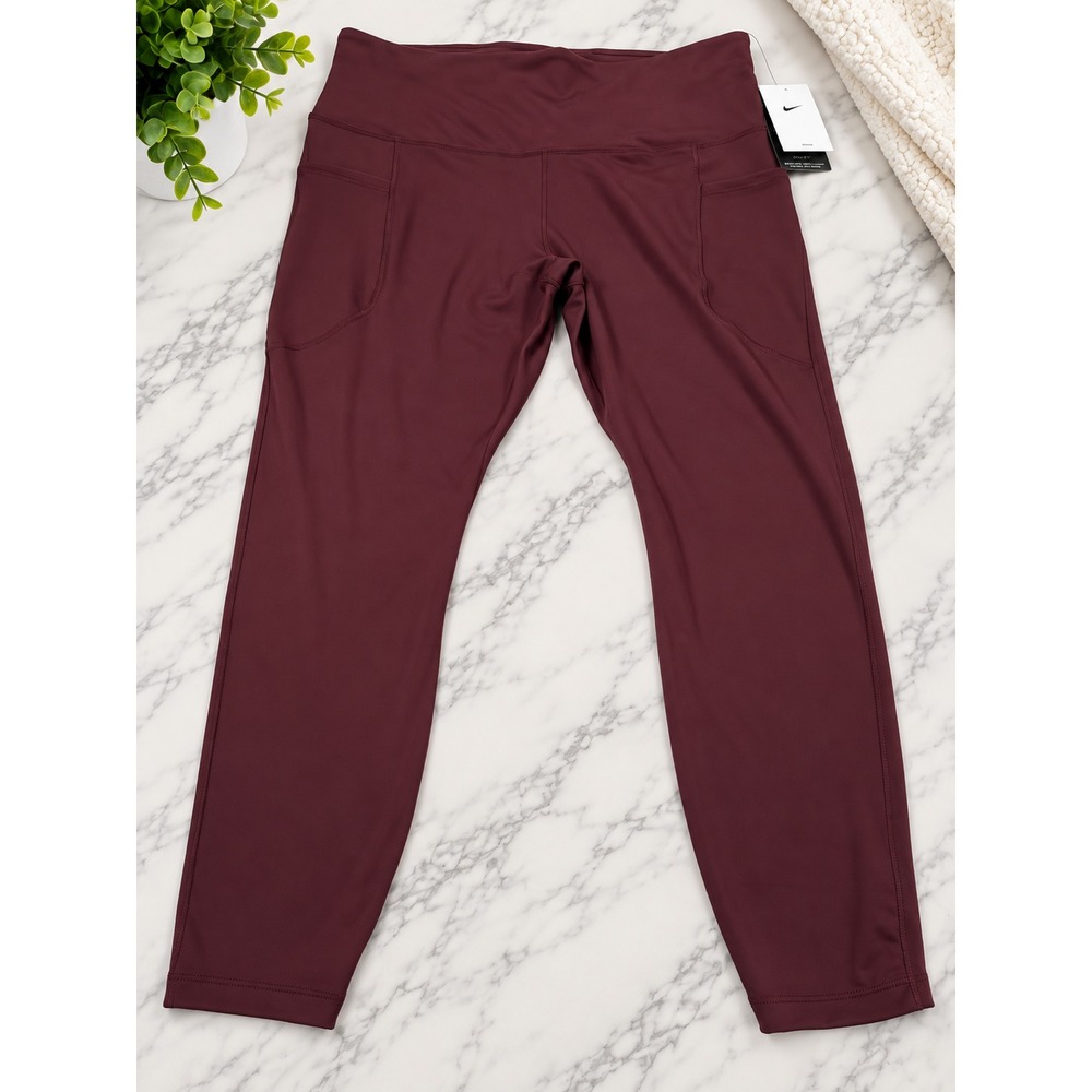 Nike One Women's High-Waisted 7/8 Leggings with Pockets (Black) Sz 2X FN3243-652